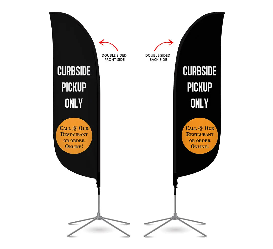 Pre-Printed Flags 2' Ft x 7.58' Ft