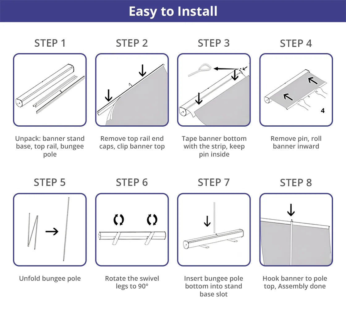 Retractable Banner Stands (Banner & Stand Kit)