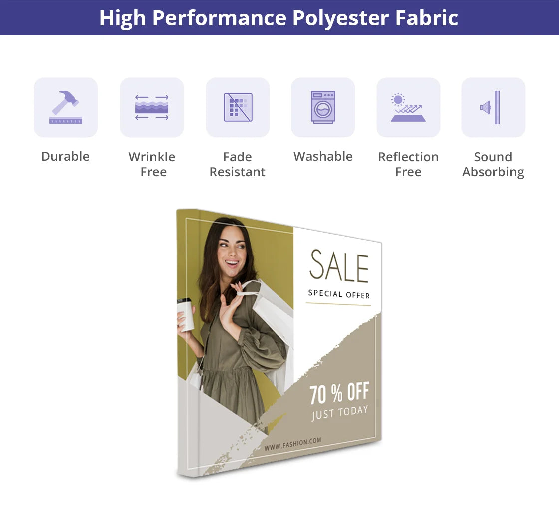 Straight Fabric Pop-Up Display