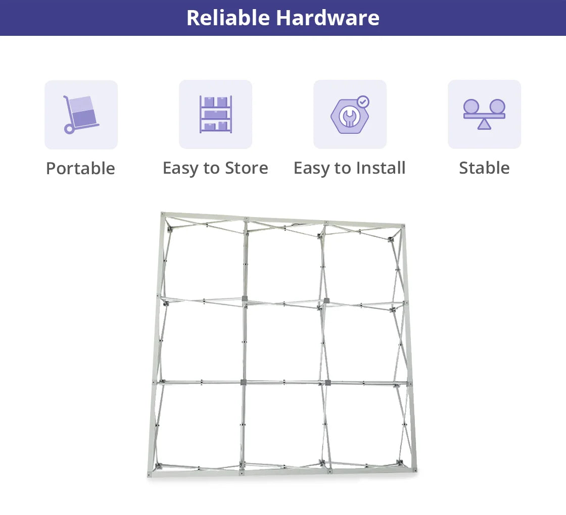 Straight Fabric Pop-Up Display