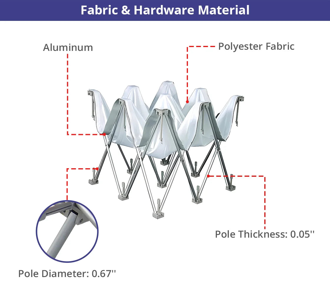 Straight Fabric Pop-Up Display