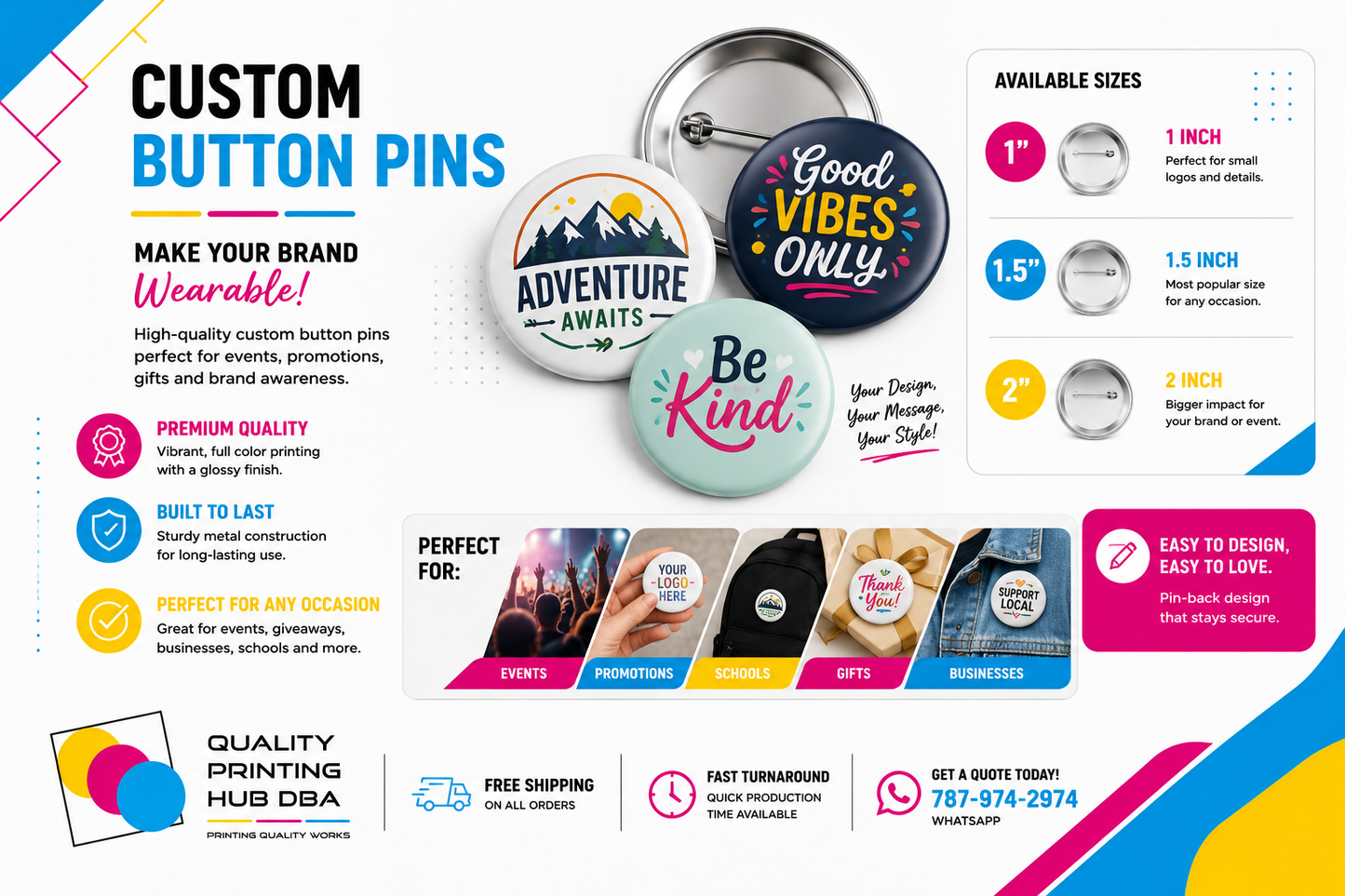 Round Custom Button Pin