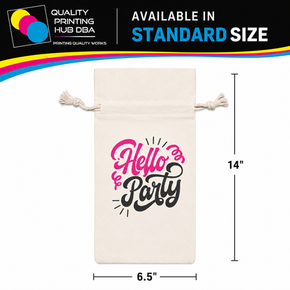 Printed Canvas Wine Bags