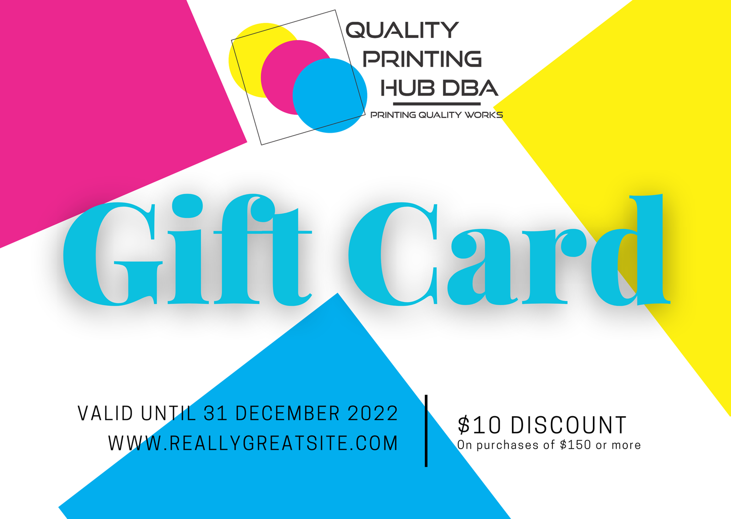 QUALITY PRINTING HUB GIFT CARD