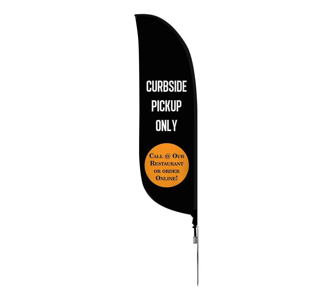 Pre-Printed Flags 2' Ft x 7.58' Ft