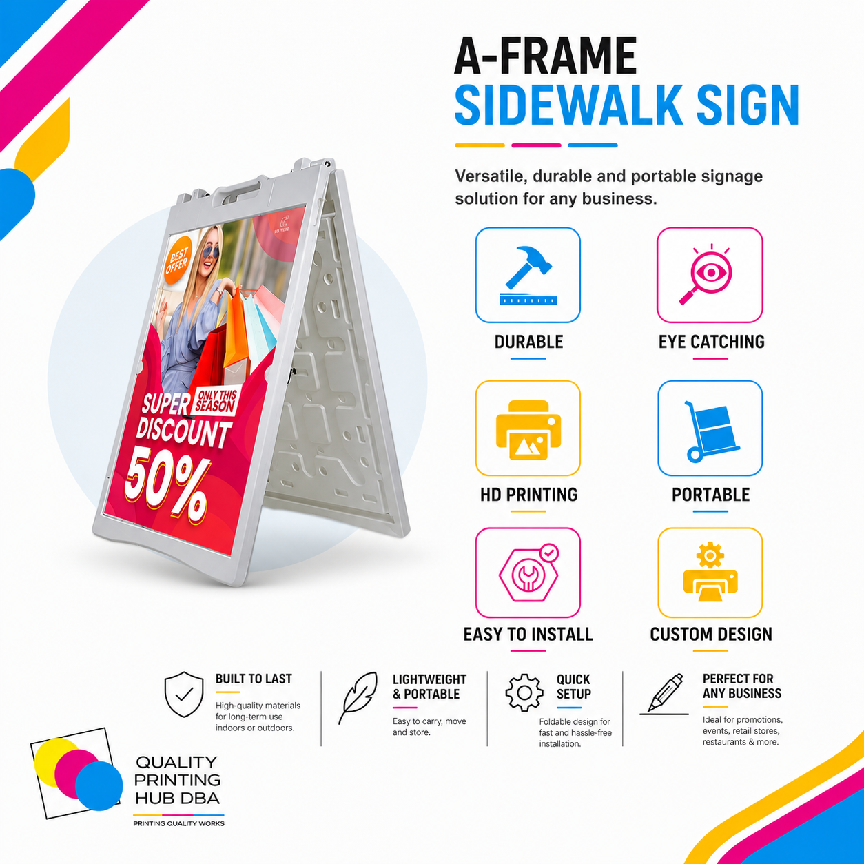 Sandwich Board (White)