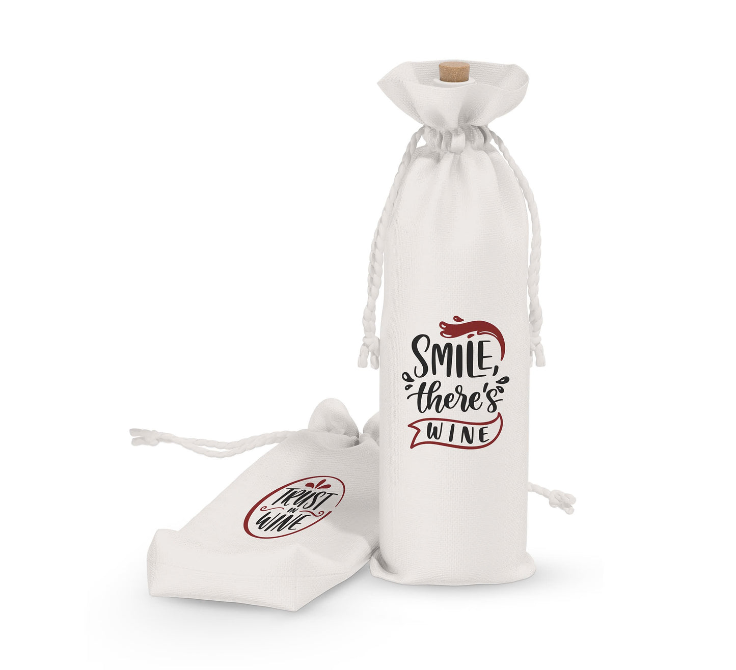Printed Canvas Wine Bags