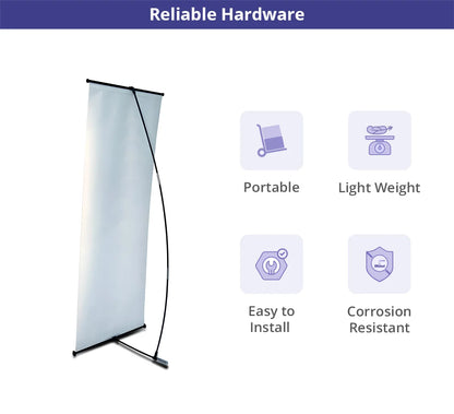 L Banner Stand 2' X 5.3'