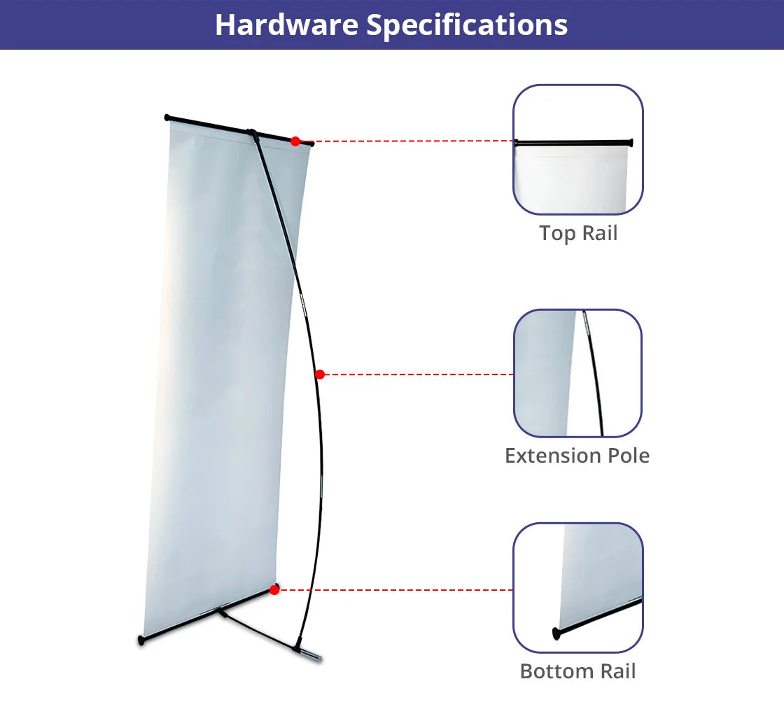 L Banner Stand 2' X 5.3'