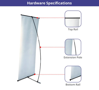 L Banner Stand 2' X 5.3'